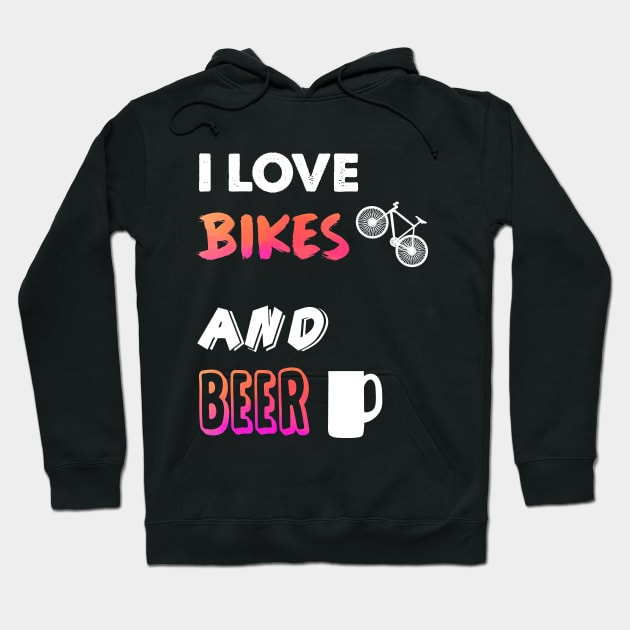 I love bikes and beer Hoodie by captainmood